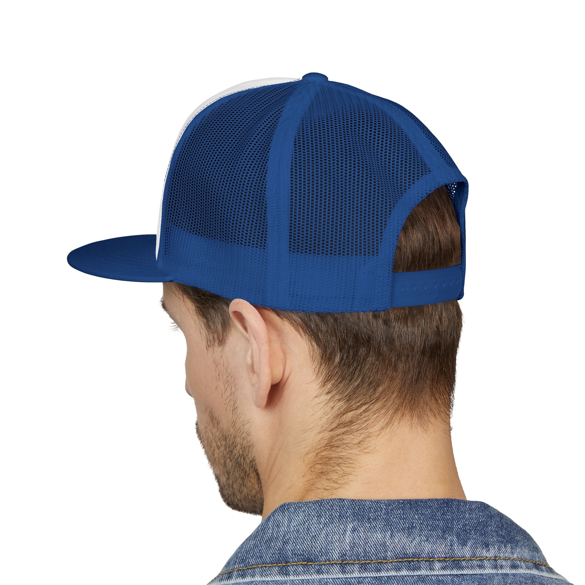 5 Panel Trucker Cap gym tan logo