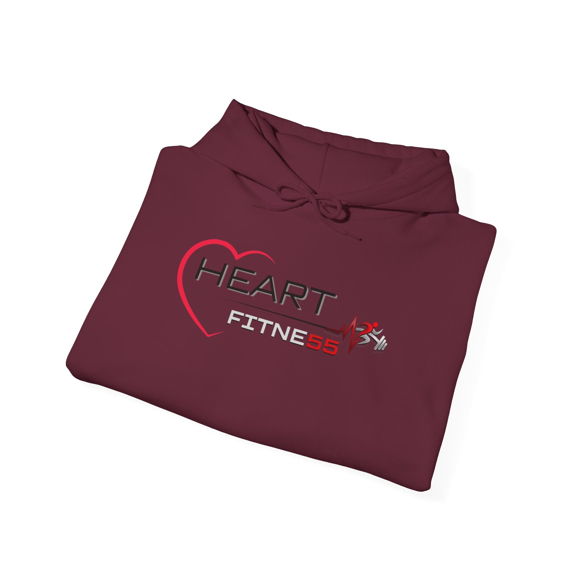 Heart Fitness Hoodie - Women's Heartbeat Gym Sweatshirt