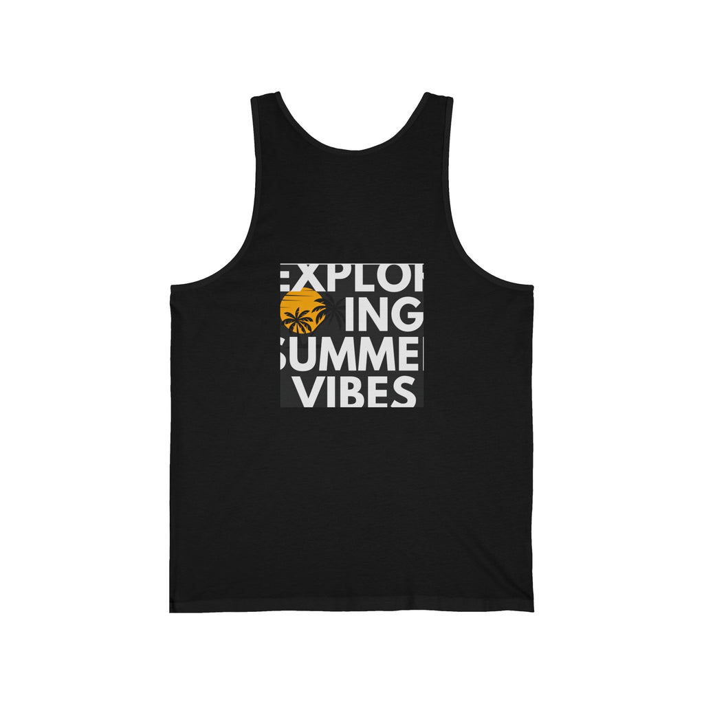 Summer Palm Tank Top — 'Summer Vibes' Sunset Beach Graphic Tank