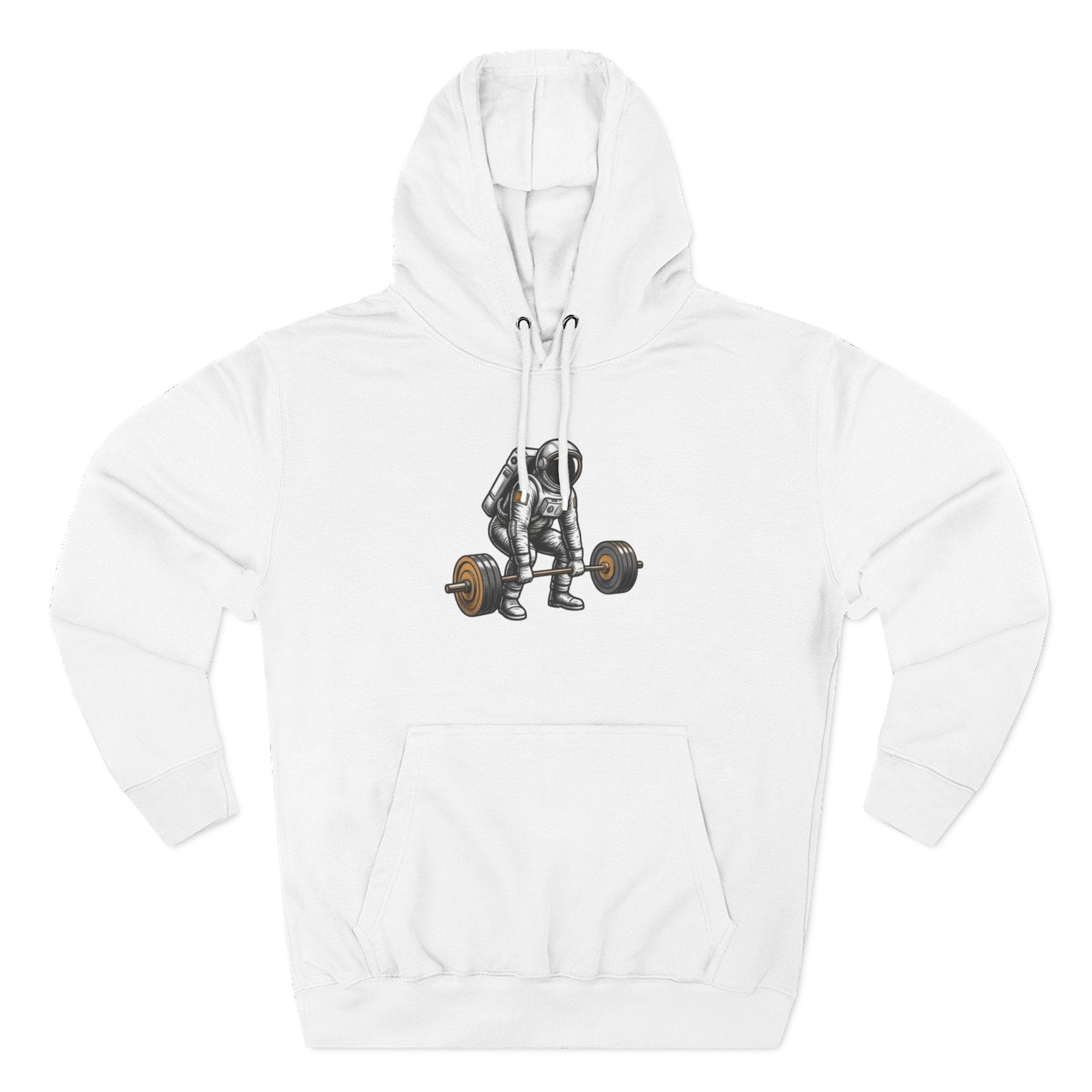 Fitness Hoodie — Barbell Deadlift Graphic Pullover (Pulse Fitness 55 Logo)