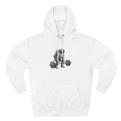 Fitness Hoodie — Barbell Deadlift Graphic Pullover (Pulse Fitness 55 Logo)