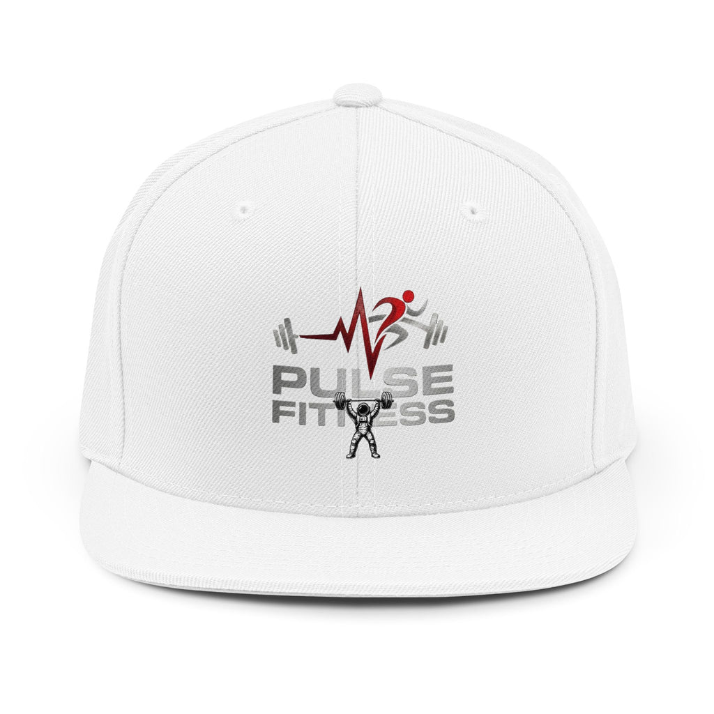 Pulse Fitness Snapback Hat — Embroidered Gym Logo Cap