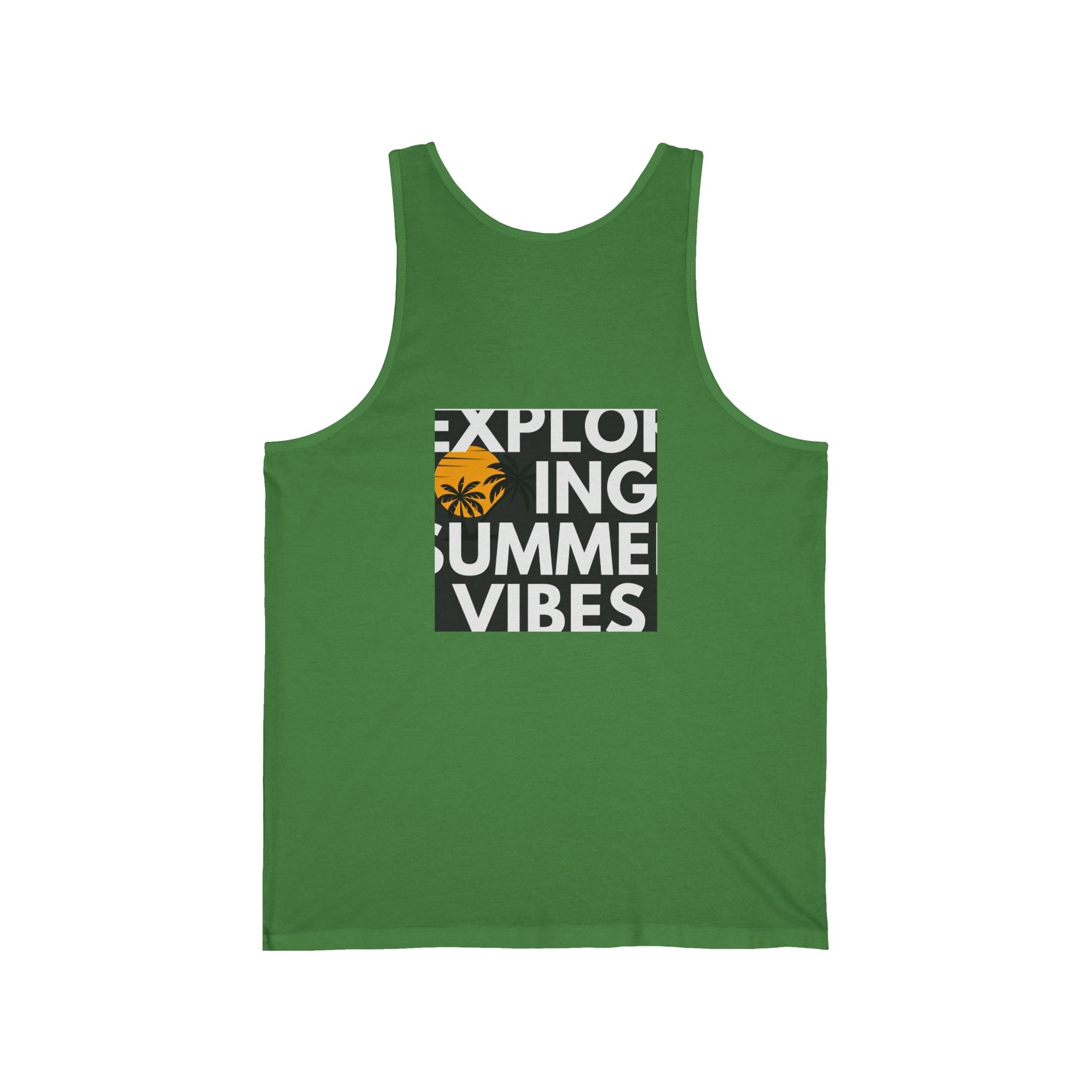 Summer Palm Tank Top — 'Summer Vibes' Sunset Beach Graphic Tank