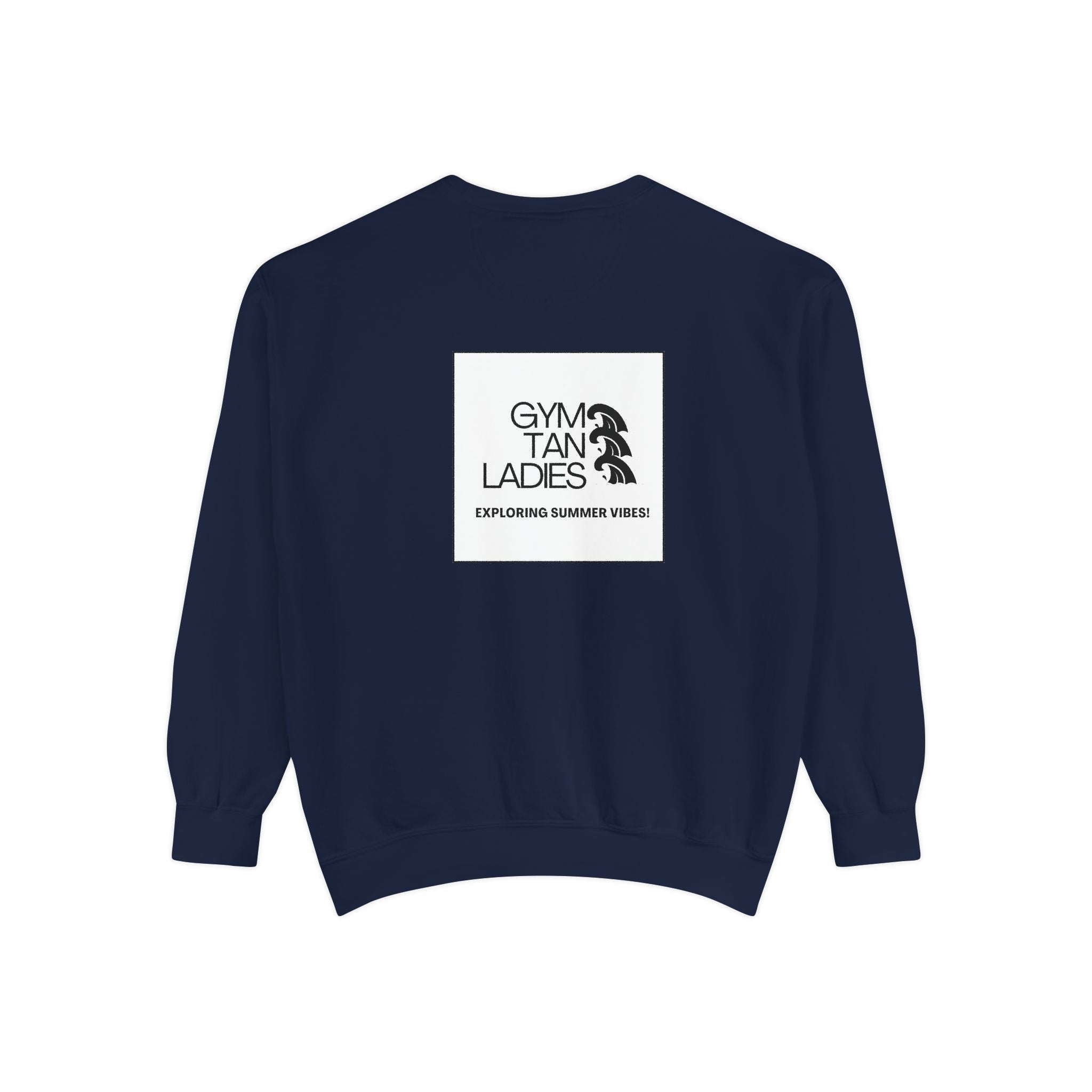 Mens Gym Tan Sweatshirt Logo Crewneck