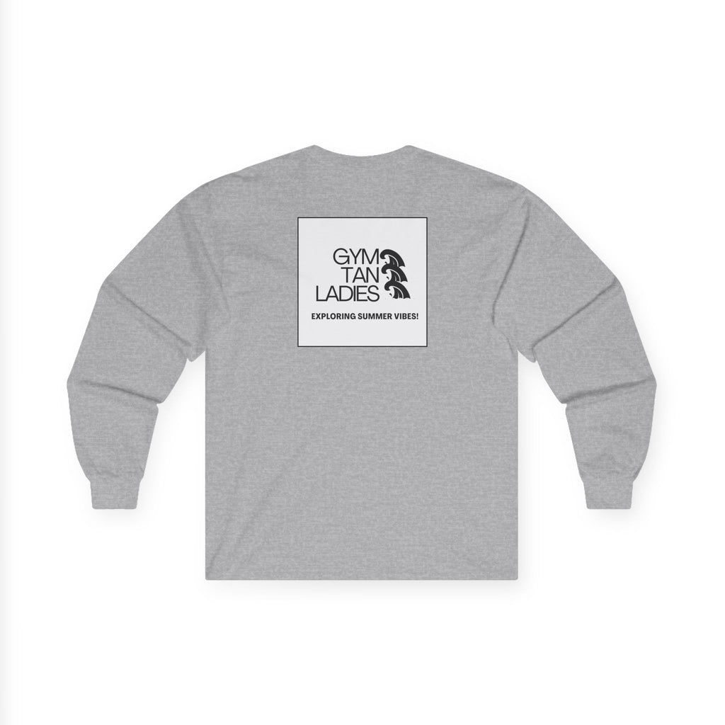 Gym Tan Long Sleeve Tee Logo Fitness Shirt