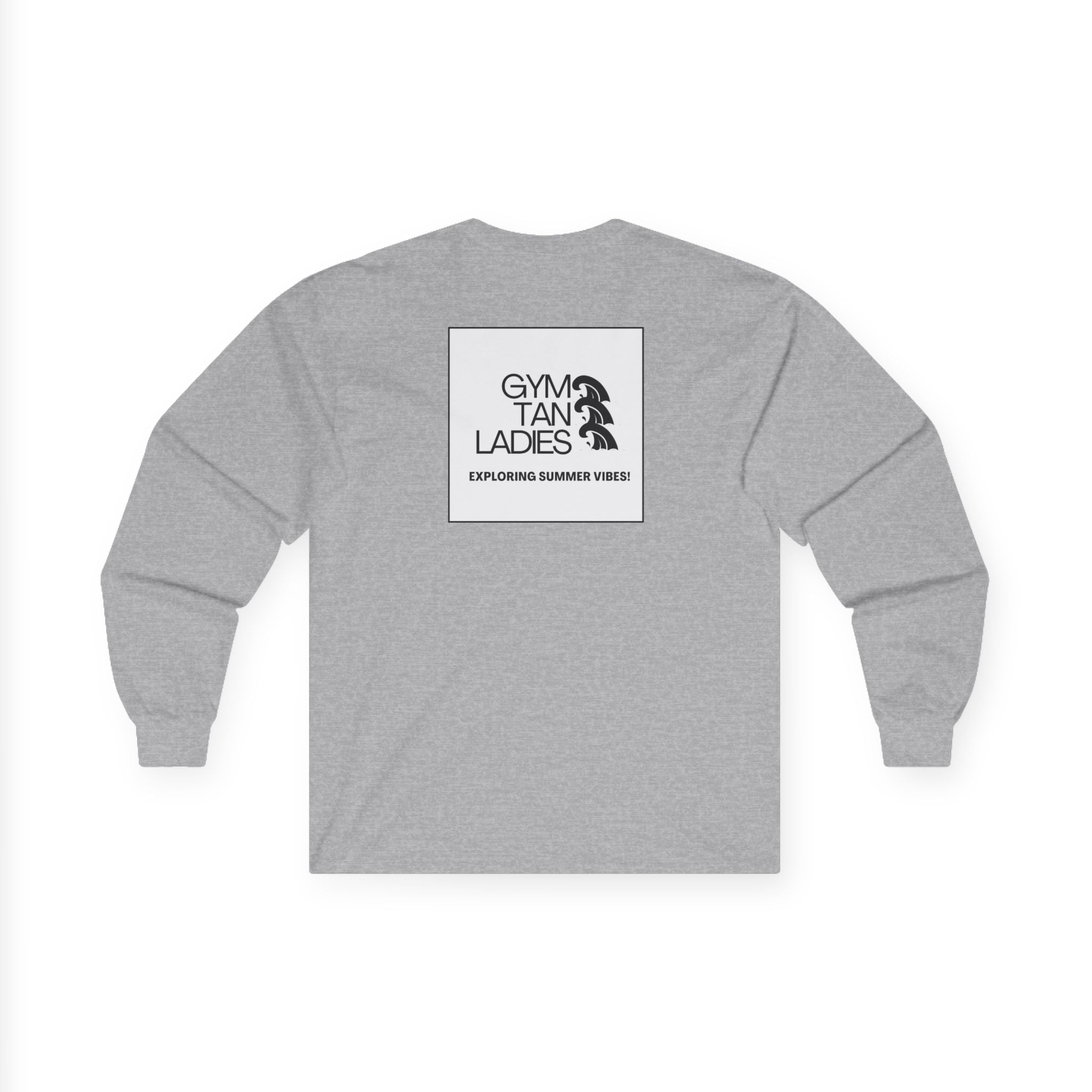 Gym Tan Long Sleeve Tee Logo Fitness Shirt