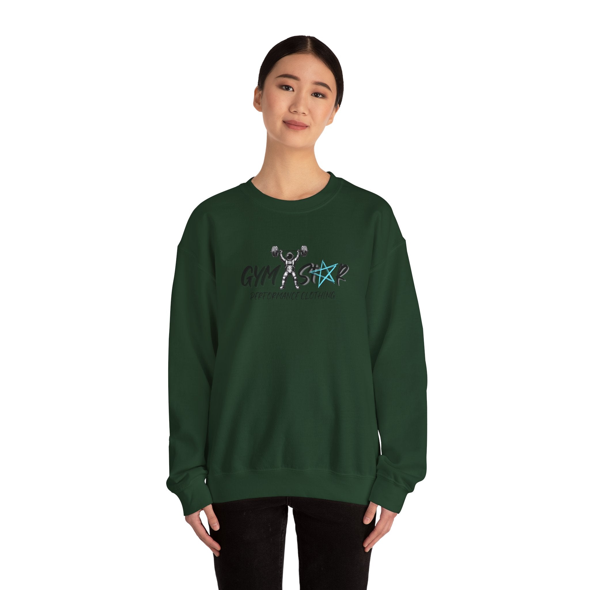 Gym Star Crewneck Sweatshirt – 'Gym Star Performance Clothing' Athletic Pullover