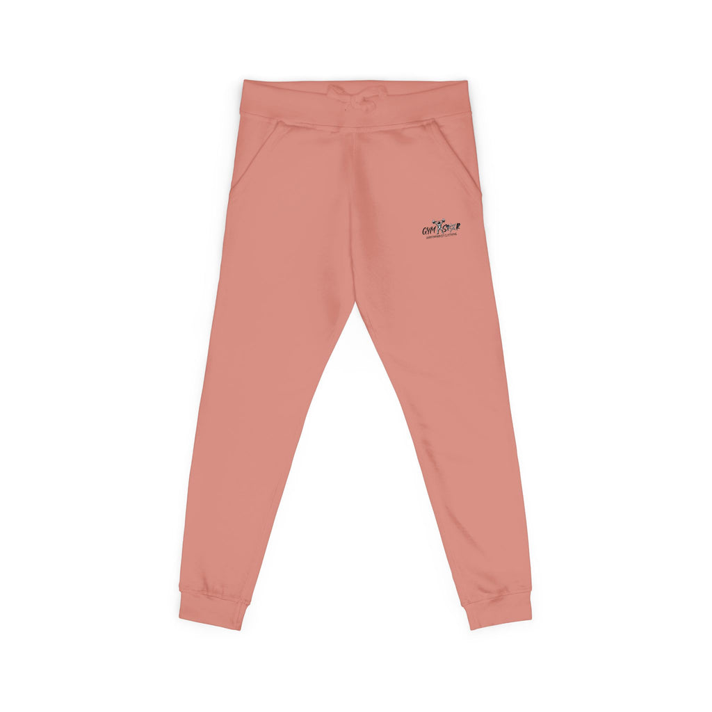 Embroidered Minimalist White Fleece Sweatpants — Cozy Everyday Joggers
