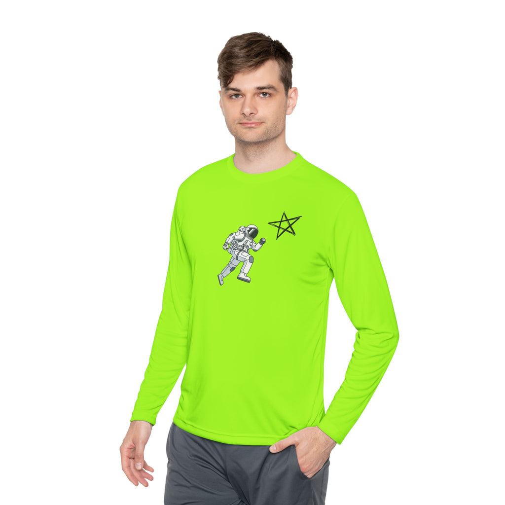 Astronaut Star Long Sleeve Tee — 'GinaStar' Graphic Performance Tee