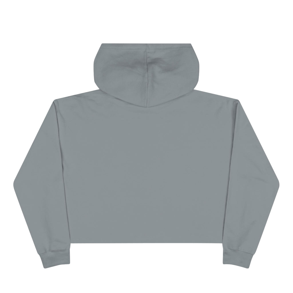 Pulse Fitness Crop Hoodie — Women's Gym Cropped Hoodie with Heartbeat Barbell Logo