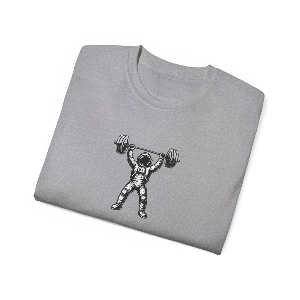 Fitness T‑Shirt — Pulse Fitness Weightlifting Astronaut Graphic Tee
