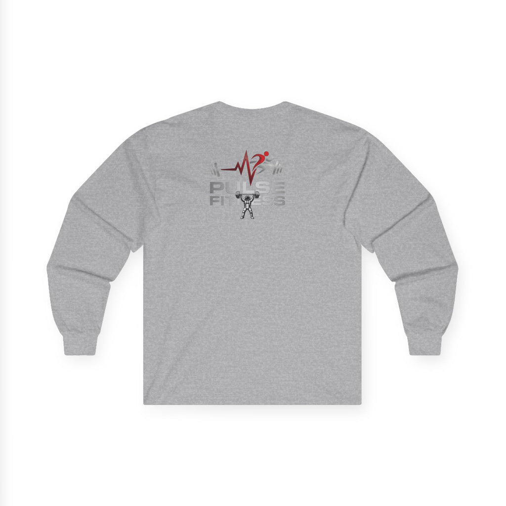 Fitness Long Sleeve Tee — Astronaut Weightlifter Graphic (Pulse Fitness)
