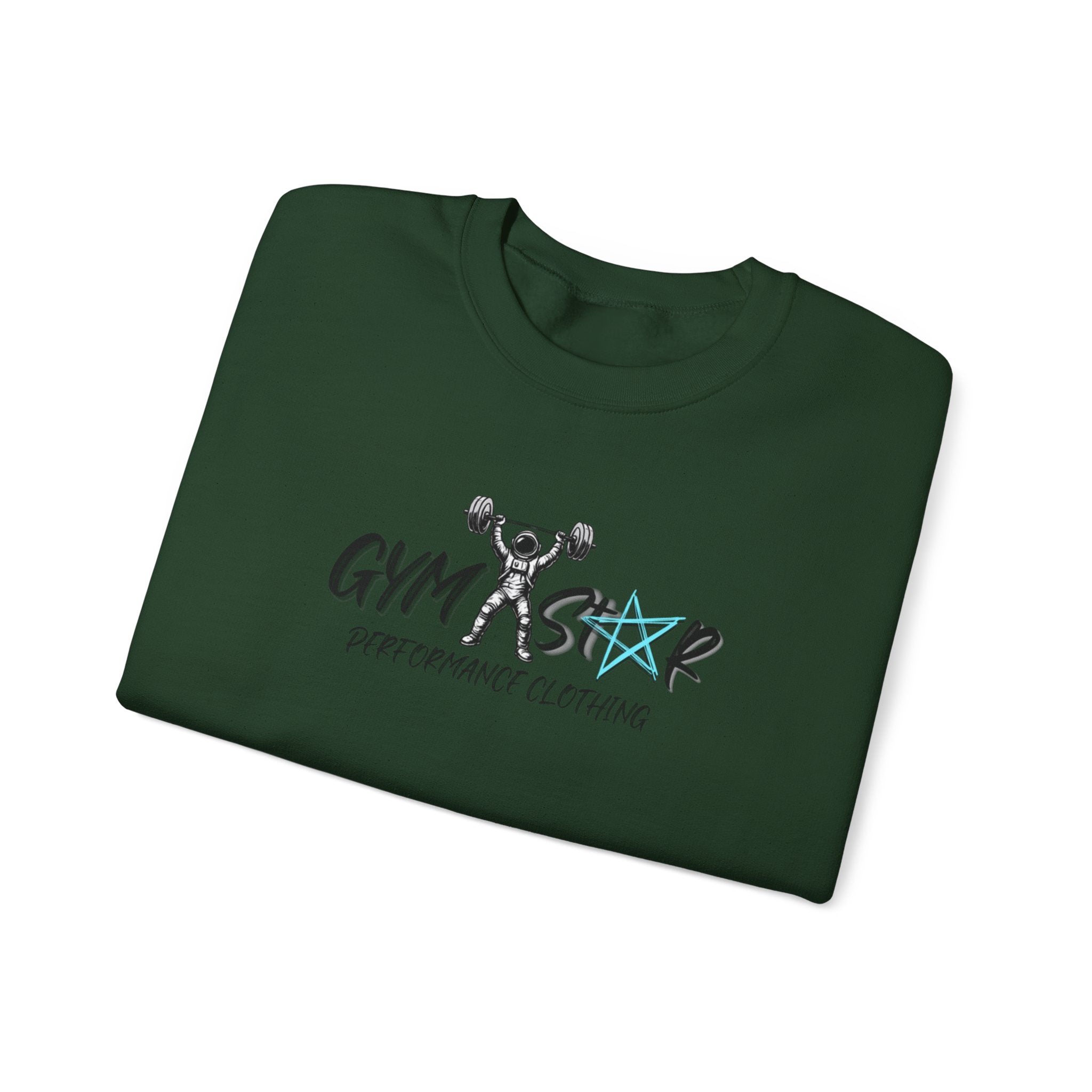 Gym Star Crewneck Sweatshirt – 'Gym Star Performance Clothing' Athletic Pullover