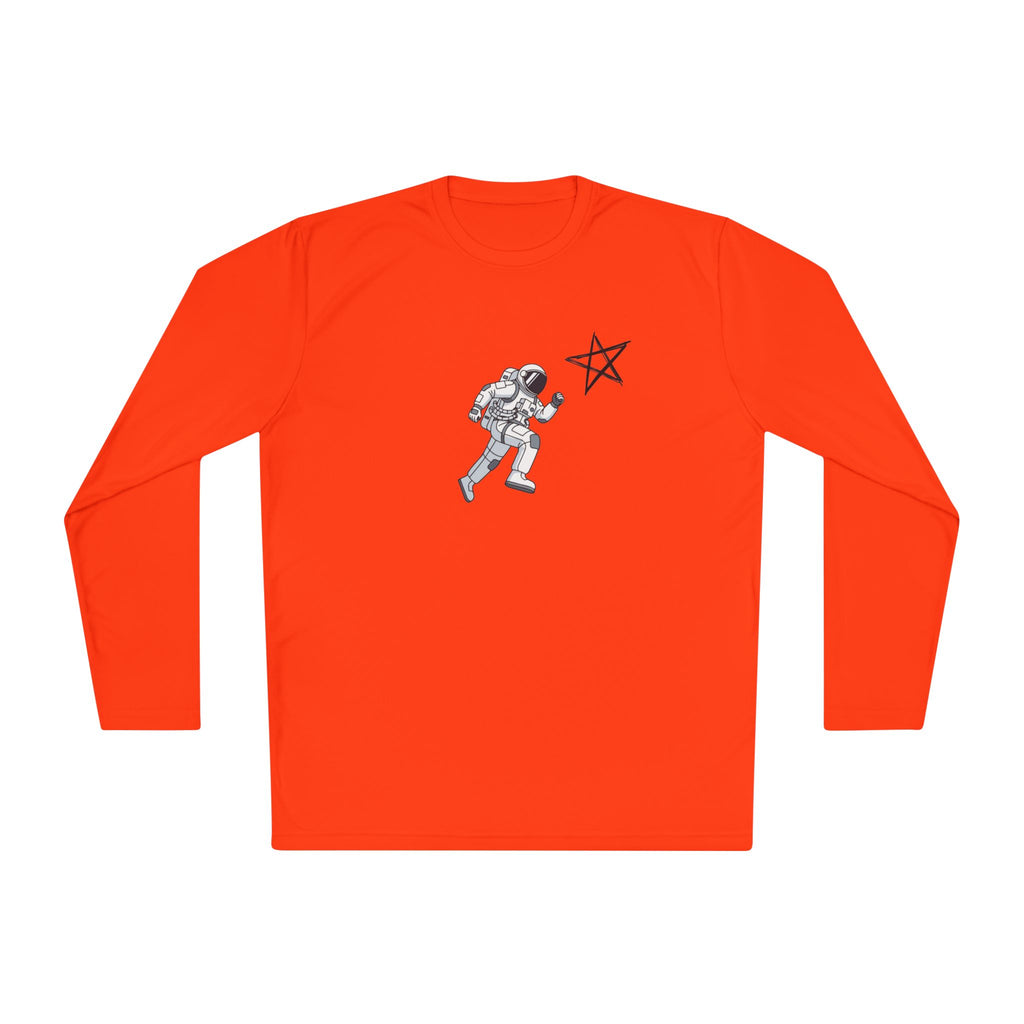 Astronaut Star Long Sleeve Tee — 'GinaStar' Graphic Performance Tee
