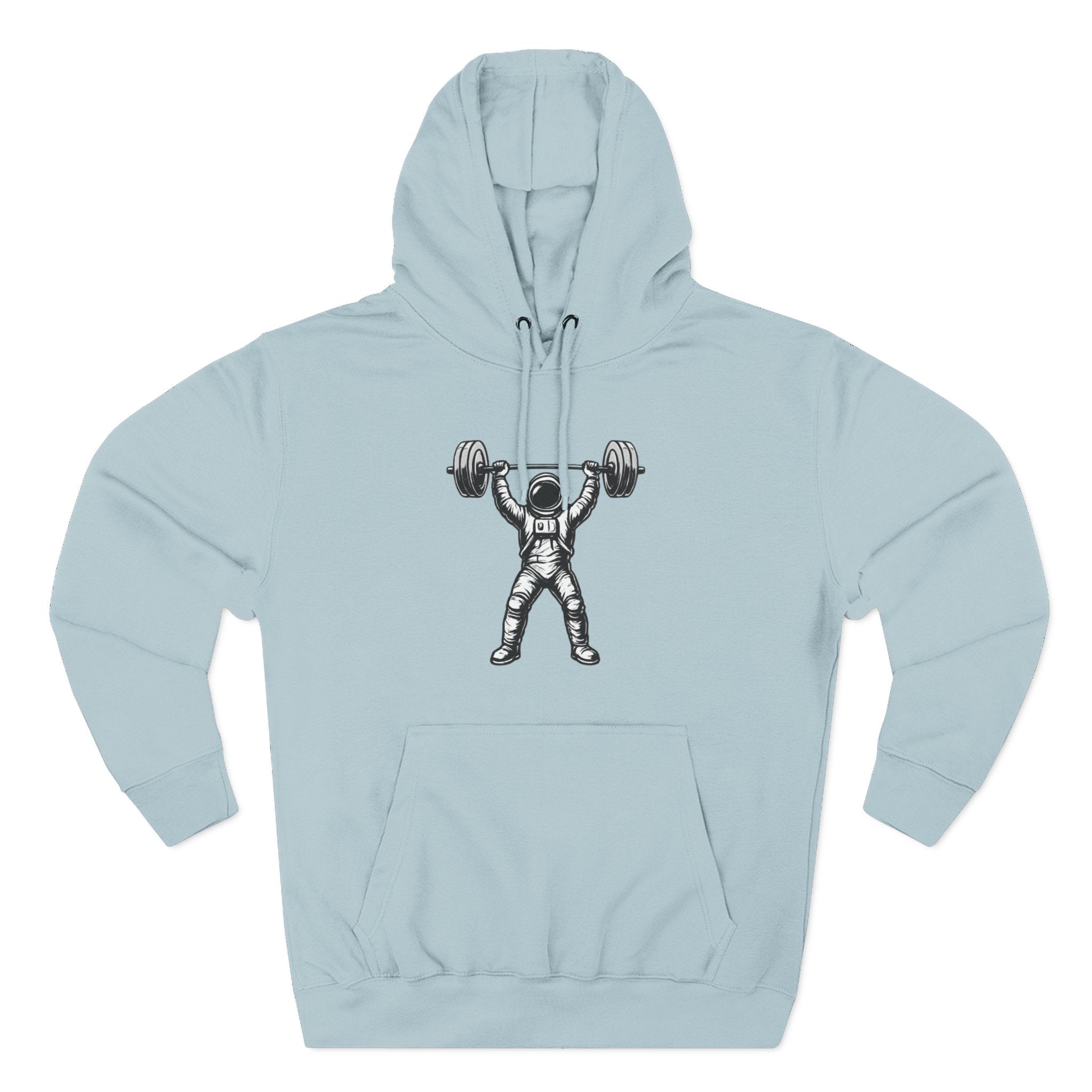 Gym Astronaut Weightlifting Hoodie — Fitness Space Weightlifter Pullover