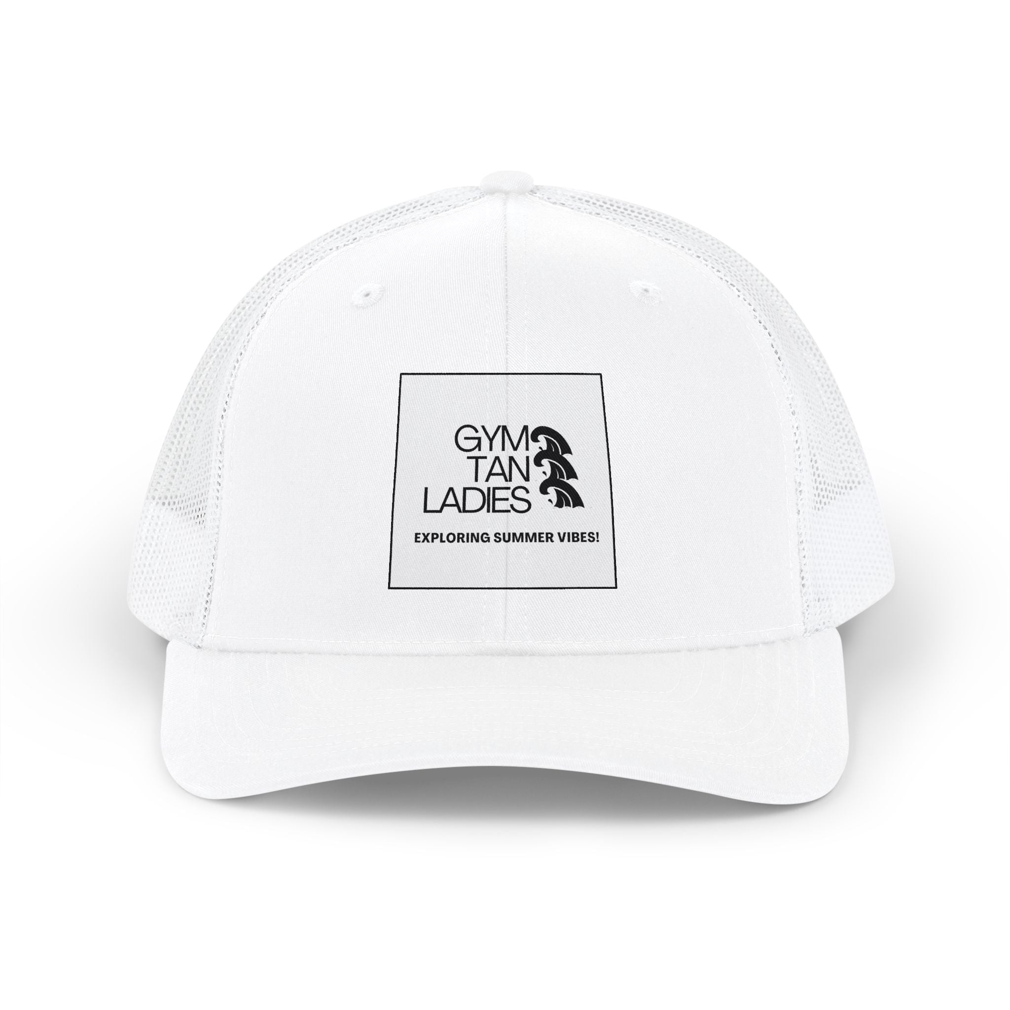 Gym Tan Ladies Snapback Trucker Hat — Retro Beach Vibes Cap