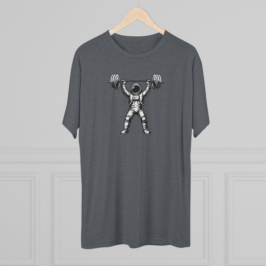 Astronaut Weightlifter Tee — Gym Star Performance Fitness Shirt