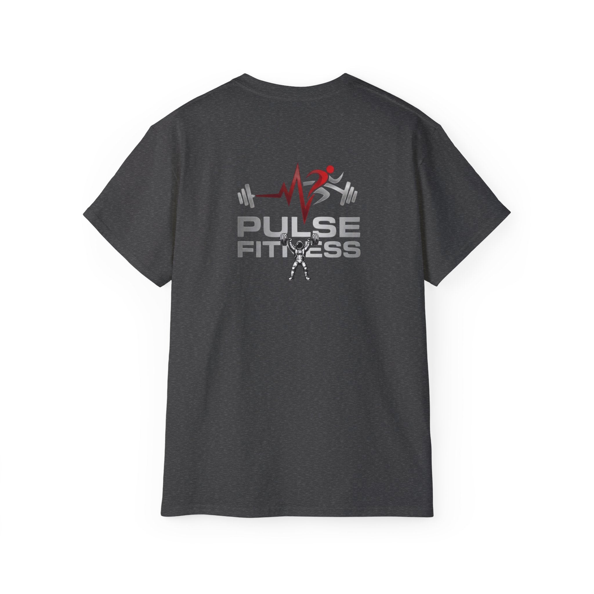 Fitness T‑Shirt — Pulse Fitness Weightlifting Astronaut Graphic Tee