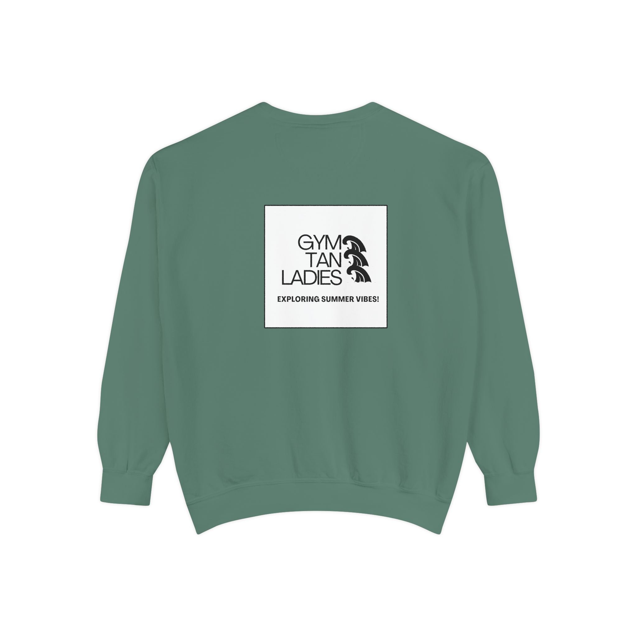 Mens Gym Tan Sweatshirt Logo Crewneck