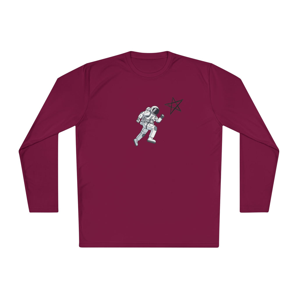 Astronaut Star Long Sleeve Tee — 'GinaStar' Graphic Performance Tee
