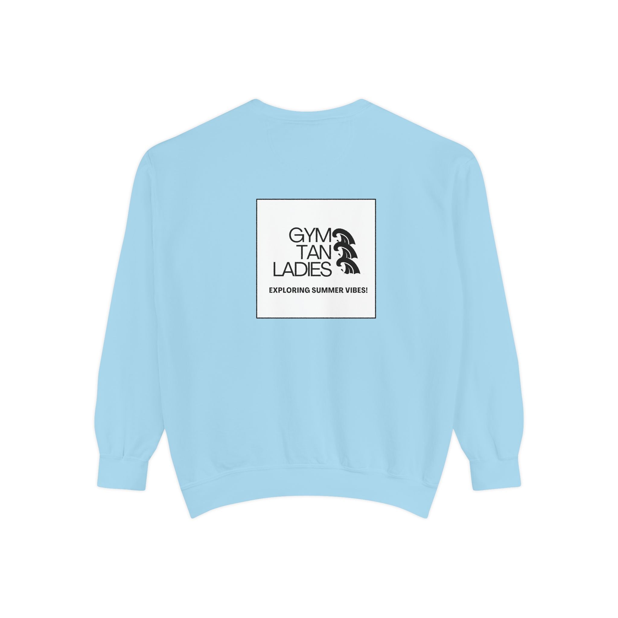 Mens Gym Tan Sweatshirt Logo Crewneck