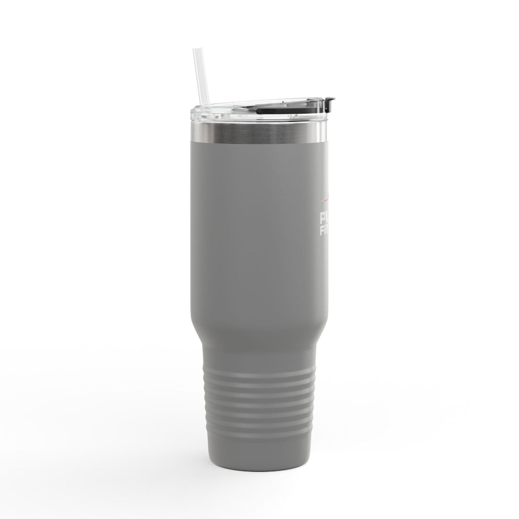 40oz Insulated Travel Mug — Pulse Fitness Logo Stainless Steel Tumbler with Straw