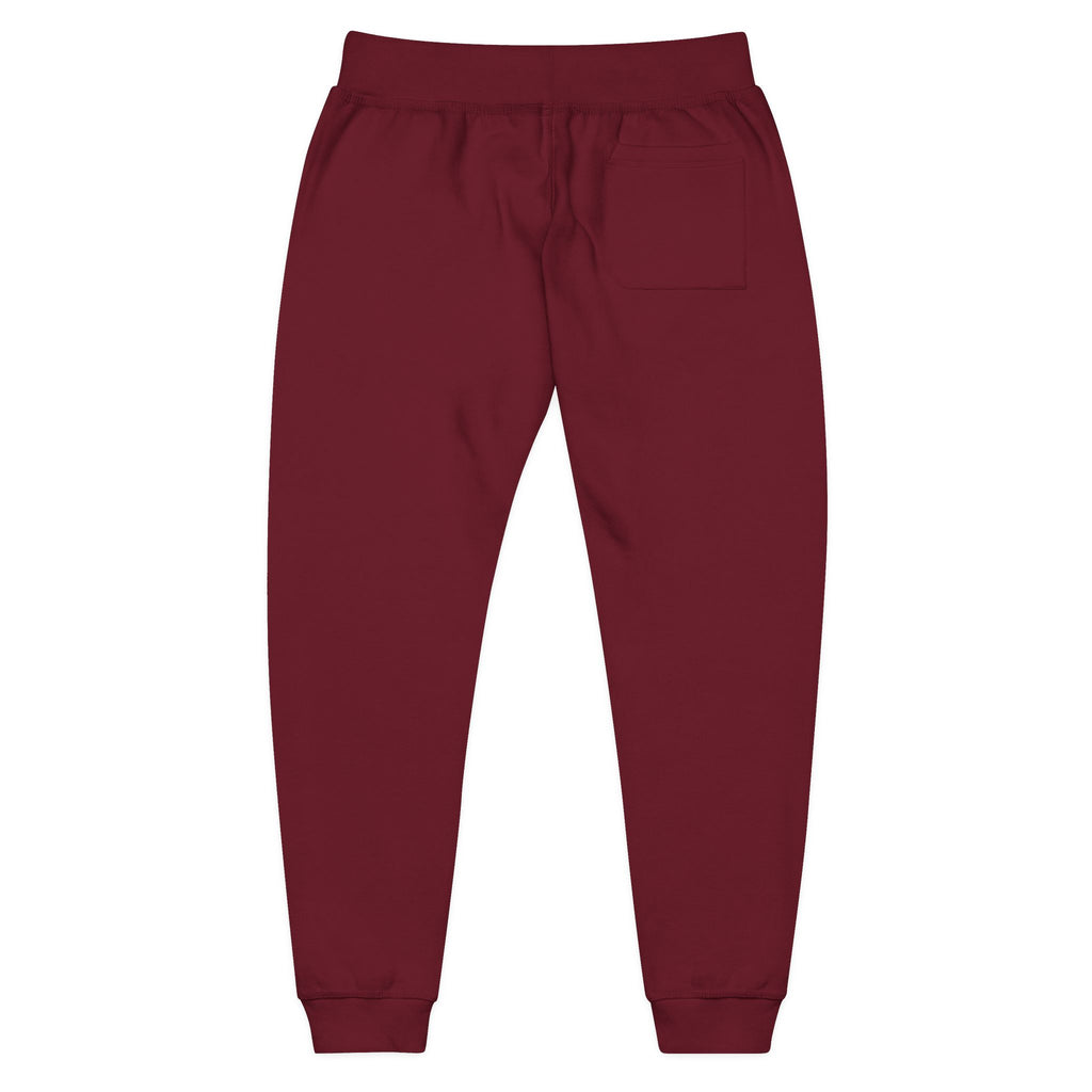 Embroidered Minimalist White Fleece Sweatpants — Cozy Everyday Joggers