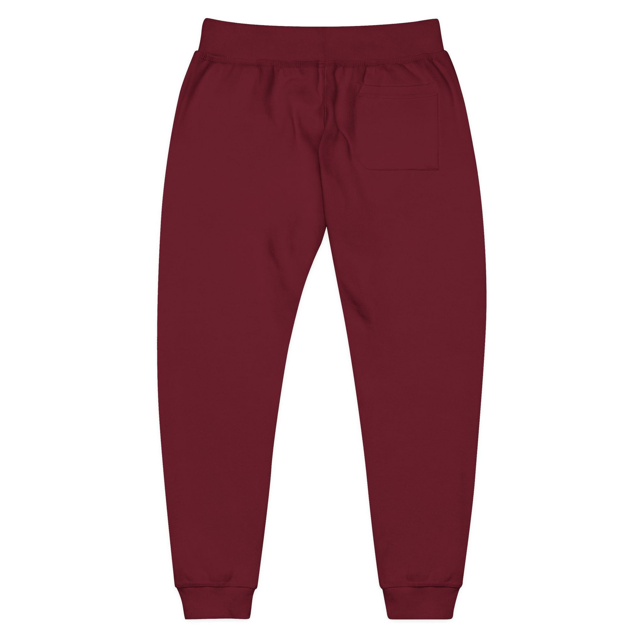 Embroidered Minimalist White Fleece Sweatpants — Cozy Everyday Joggers