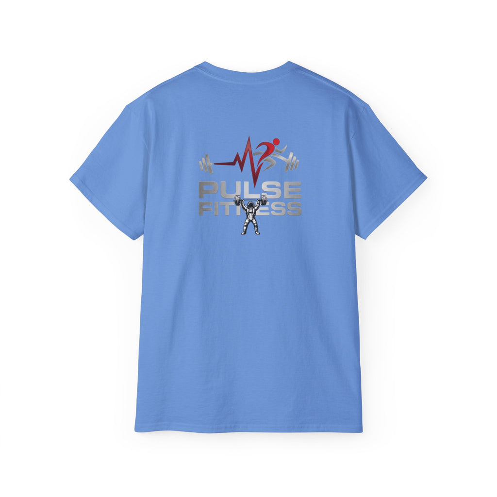 Fitness T‑Shirt — Pulse Fitness Weightlifting Astronaut Graphic Tee