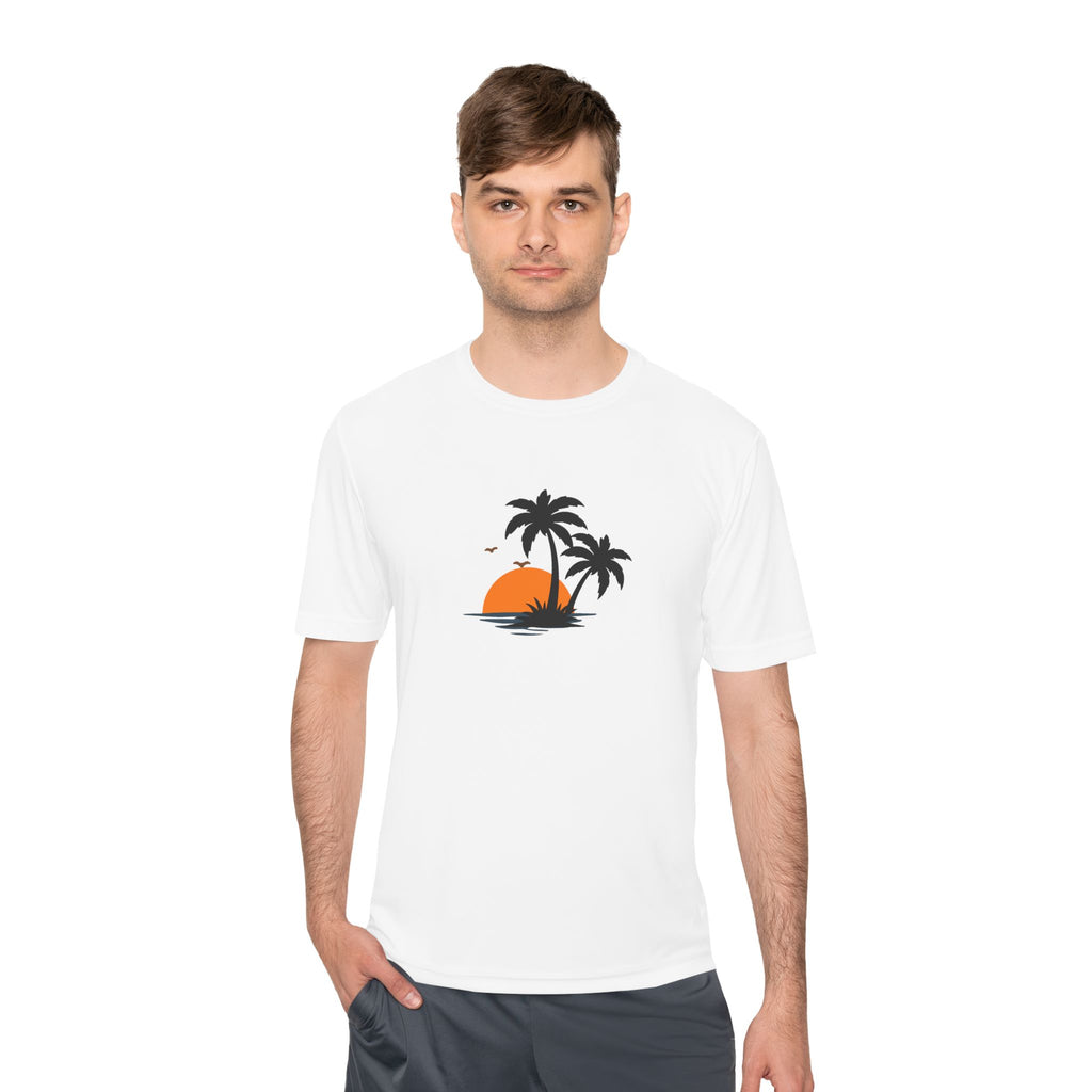 Summer Vibes Palm Tee — "Exploring Summer Vibes" Moisture-Wicking Shirt