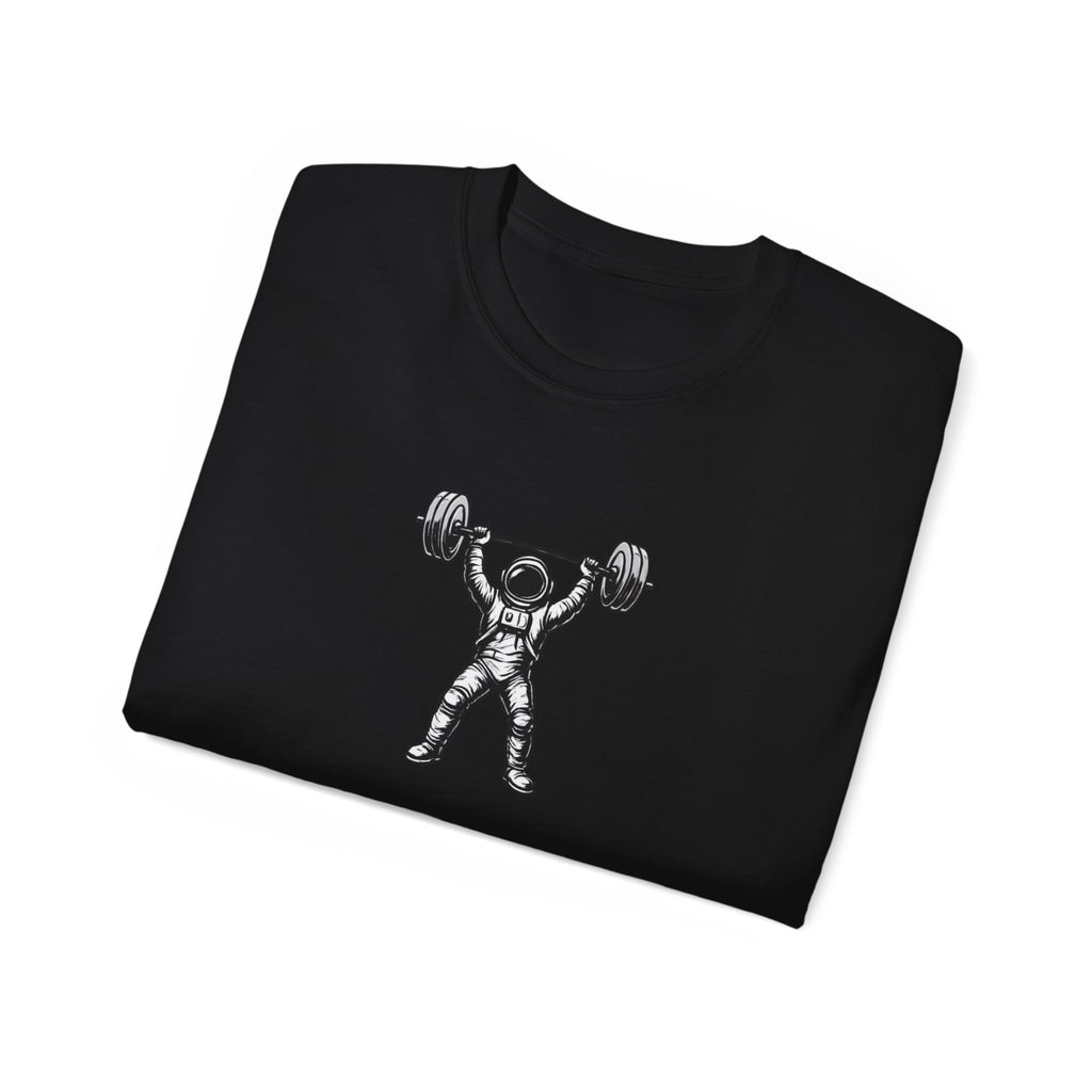 Fitness T‑Shirt — Pulse Fitness Weightlifting Astronaut Graphic Tee