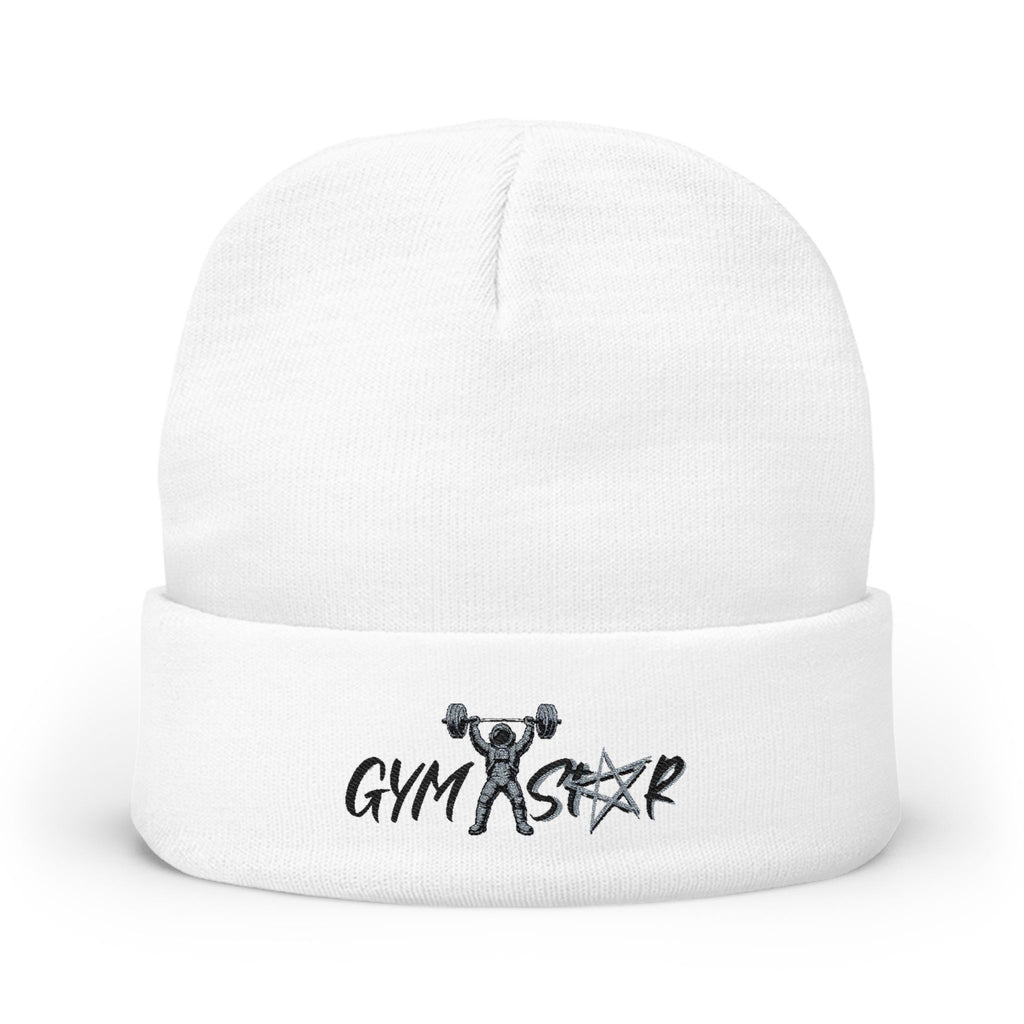 Gym Strong Embroidered Knit Beanie