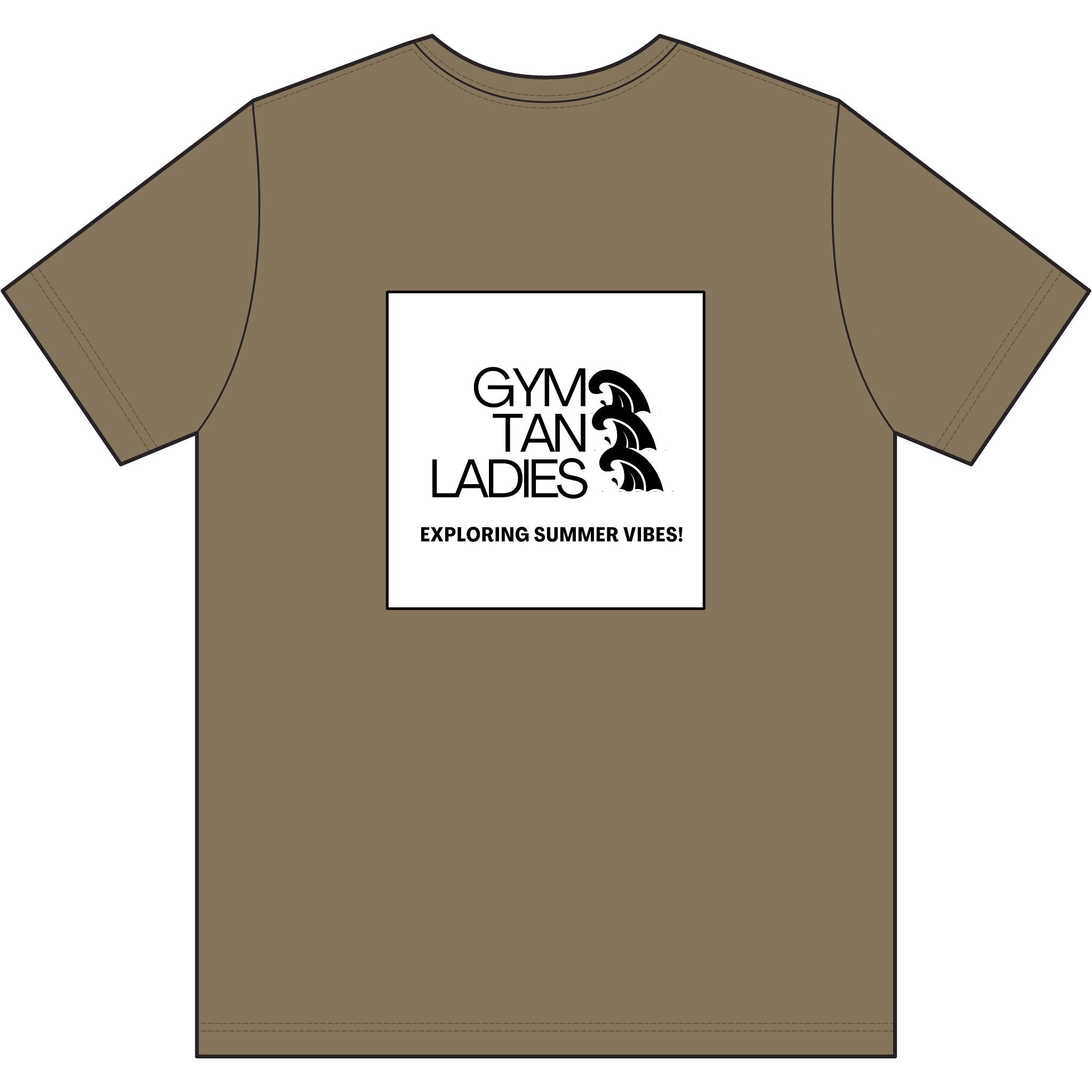 Camo Tee — Gym Tan Logo Cotton T-Shirt