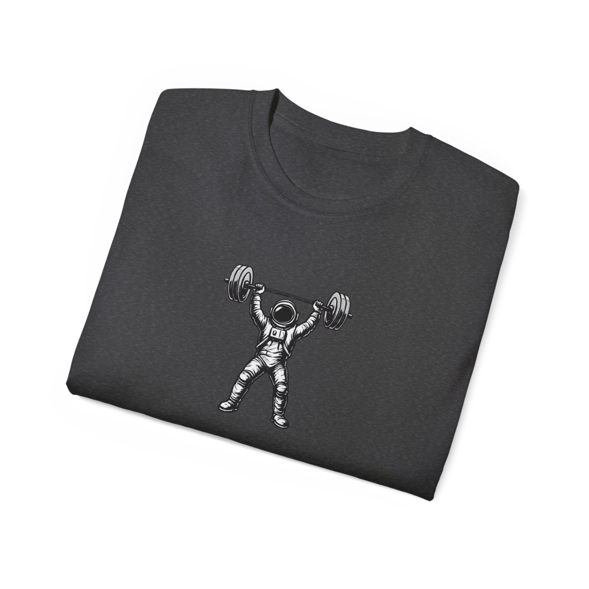 Fitness T‑Shirt — Pulse Fitness Weightlifting Astronaut Graphic Tee