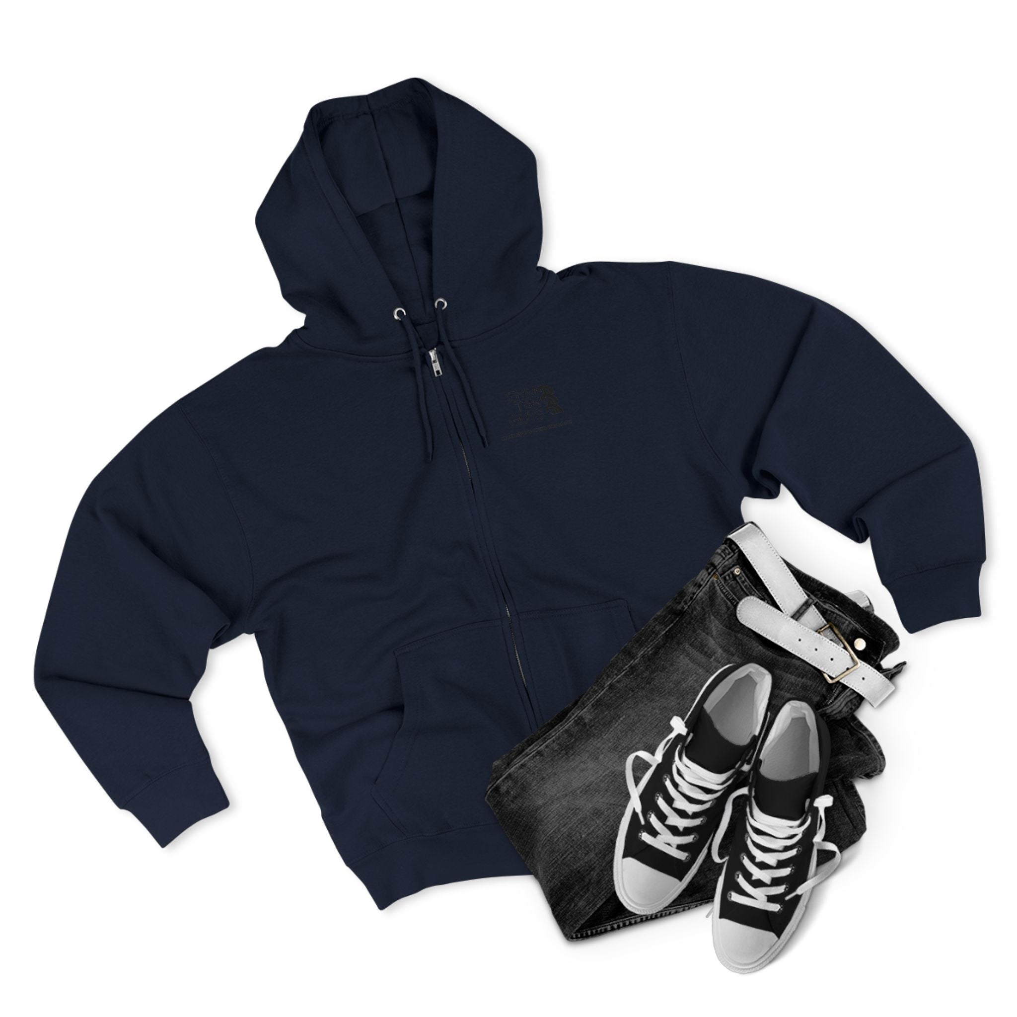 Pulse Fitne55 Gym Tan Zip Hoodie — "Never Stop Looking This Good" logo