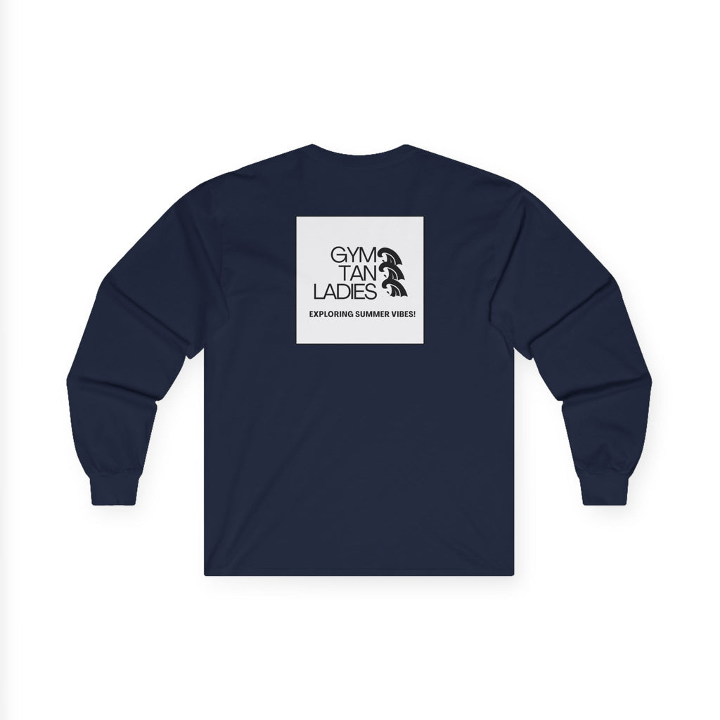 Gym Tan Long Sleeve Tee Logo Fitness Shirt