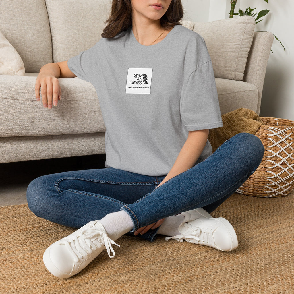 Womens Gym Tan T-Shirt Graphic Tee