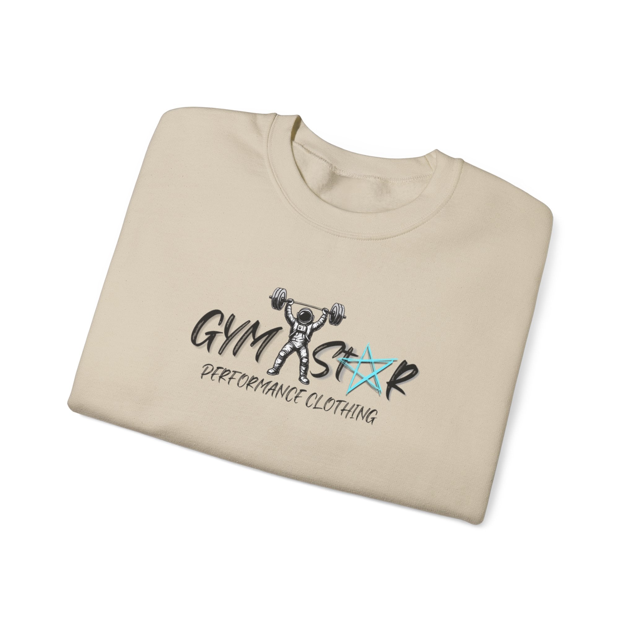 Gym Star Crewneck Sweatshirt – 'Gym Star Performance Clothing' Athletic Pullover