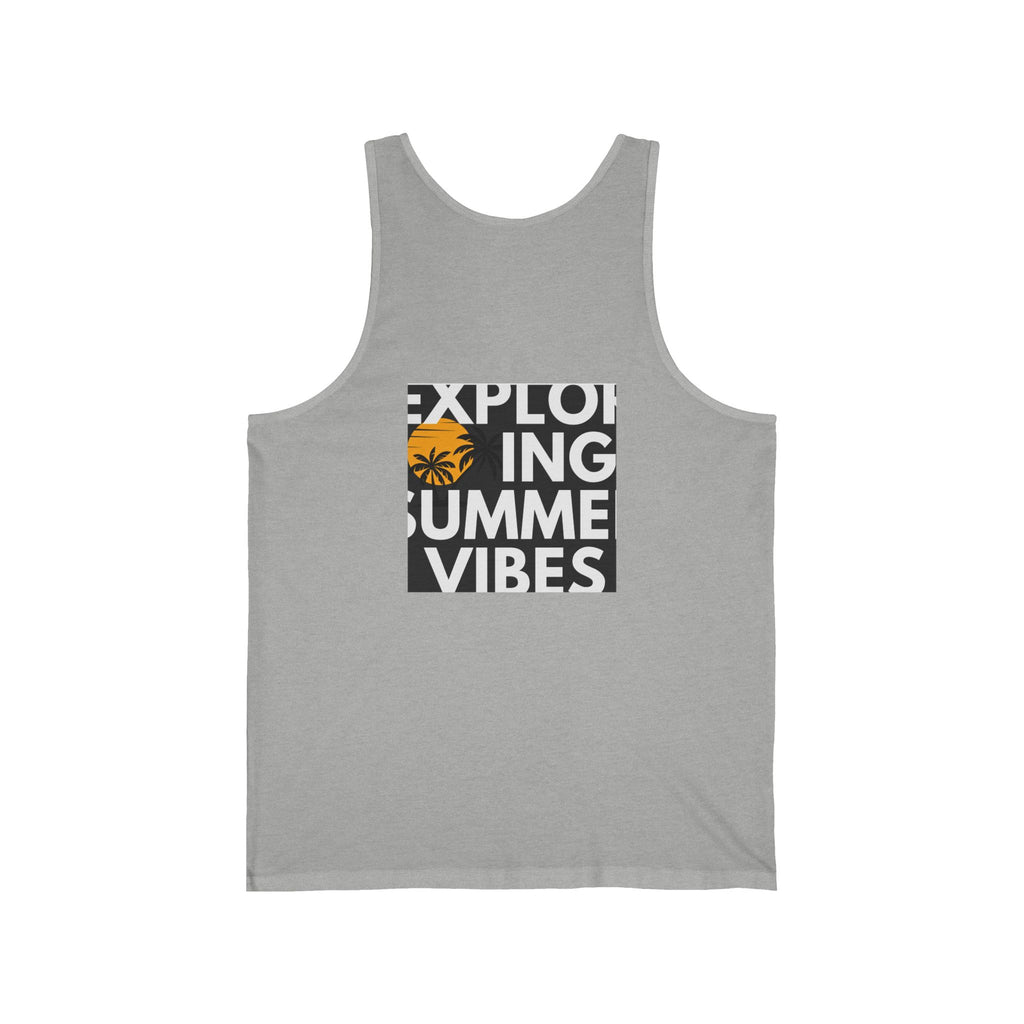 Summer Palm Tank Top — 'Summer Vibes' Sunset Beach Graphic Tank
