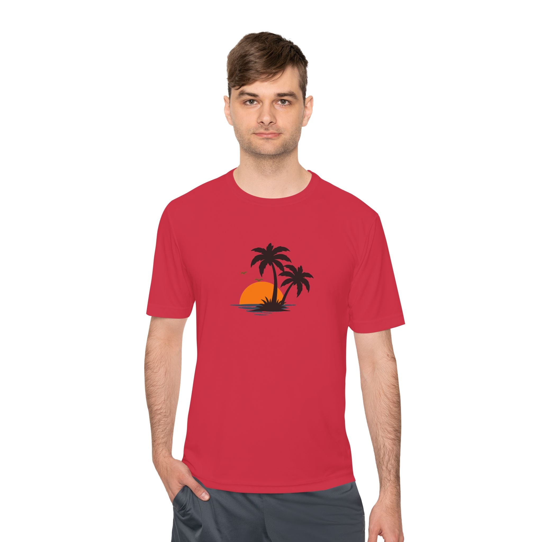 Summer Vibes Palm Tee — "Exploring Summer Vibes" Moisture-Wicking Shirt