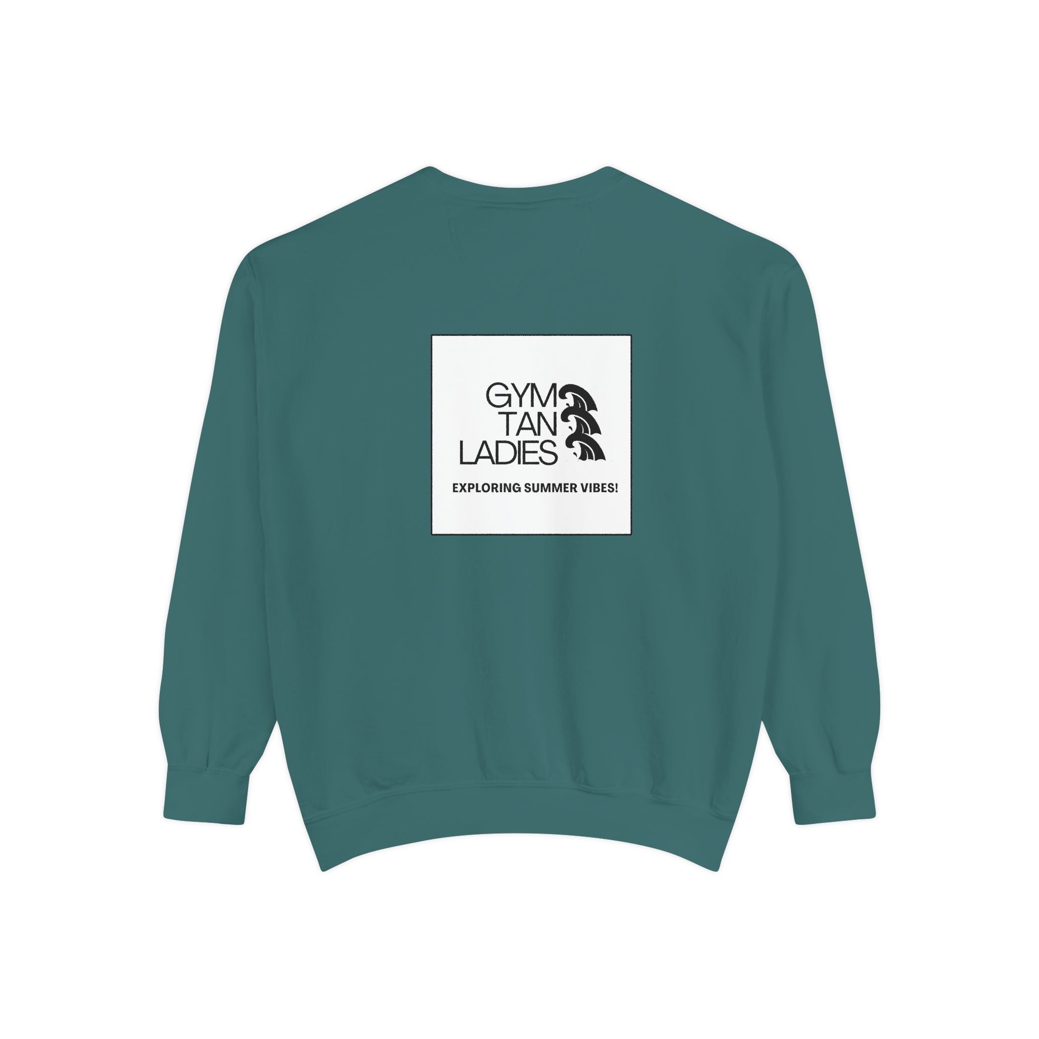 Mens Gym Tan Sweatshirt Logo Crewneck