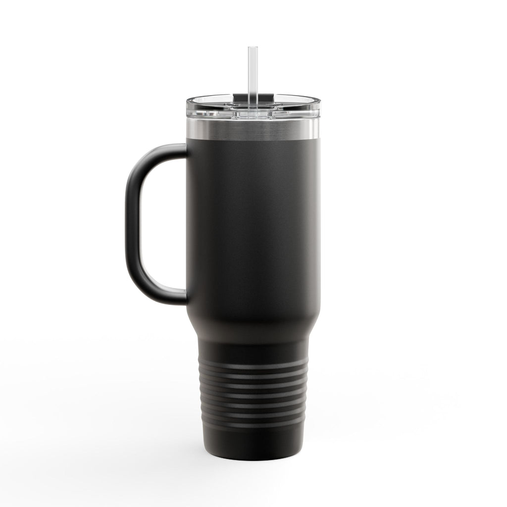40oz Insulated Travel Mug — Pulse Fitness Logo Stainless Steel Tumbler with Straw