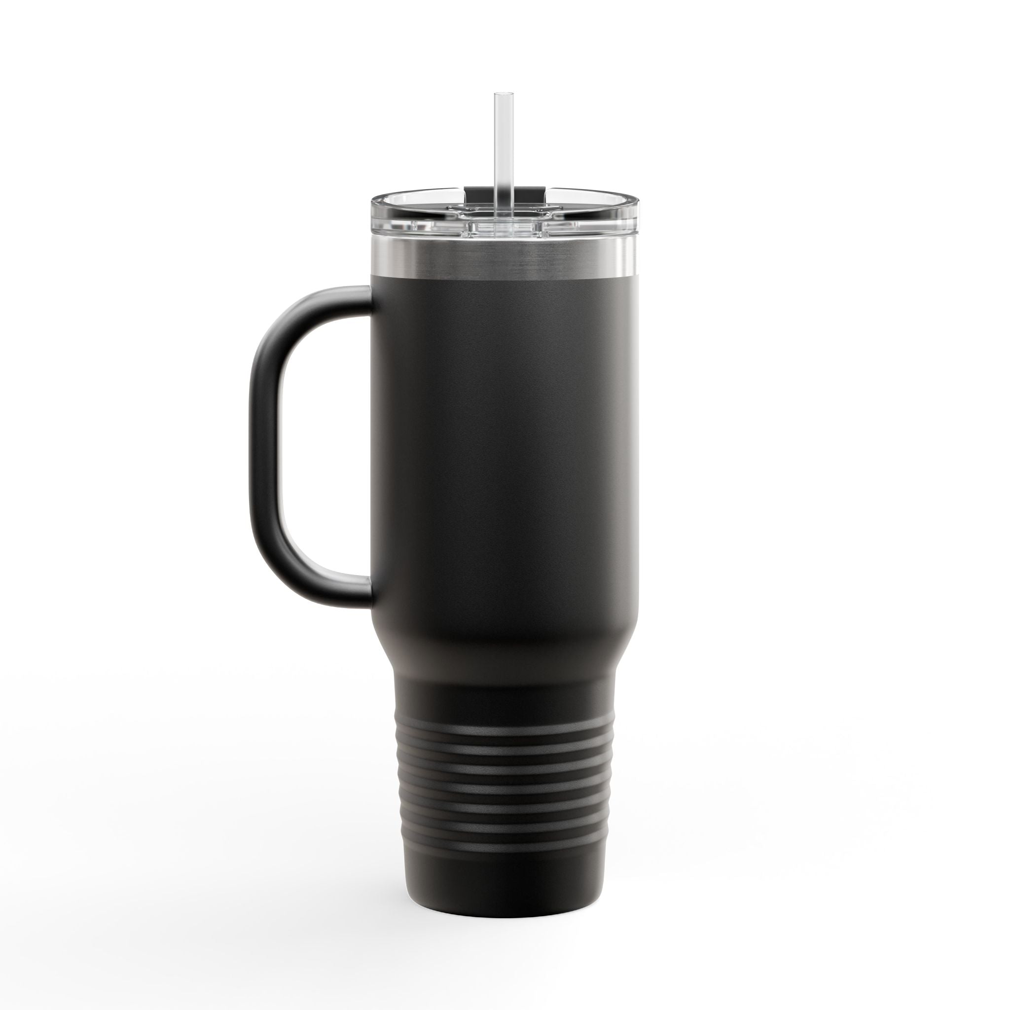 40oz Insulated Travel Mug — Pulse Fitness Logo Stainless Steel Tumbler with Straw