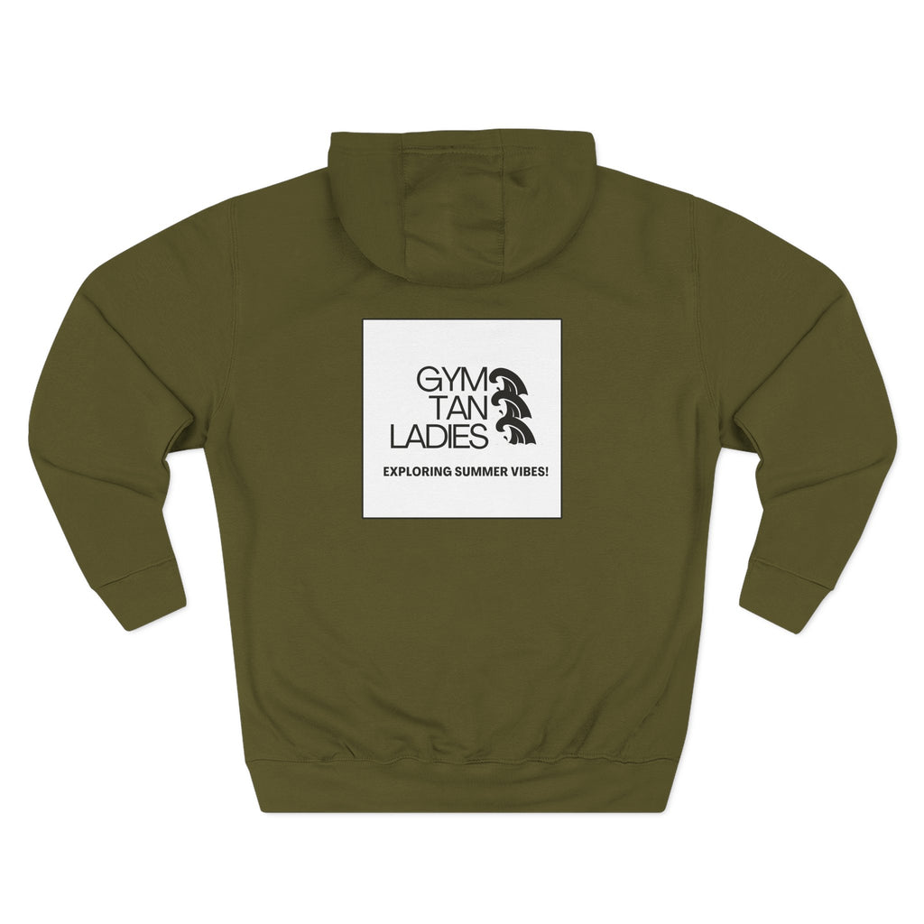 Gym Tan Ladies Hoodie — 'Exploring Summer Vibes' Graphic Pullover