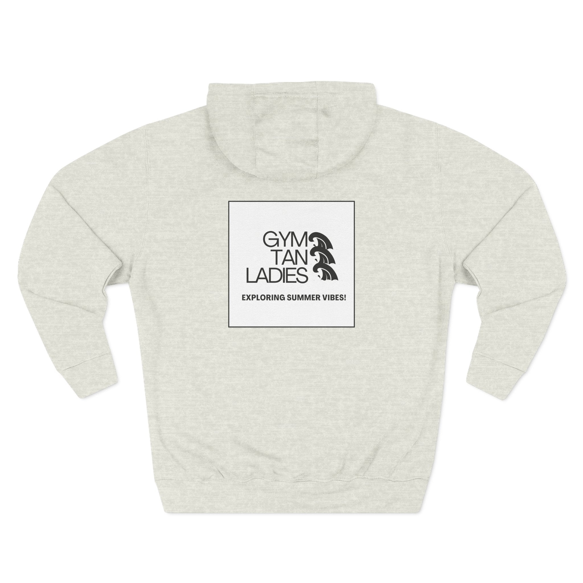 Gym Tan Ladies Hoodie — 'Exploring Summer Vibes' Graphic Pullover