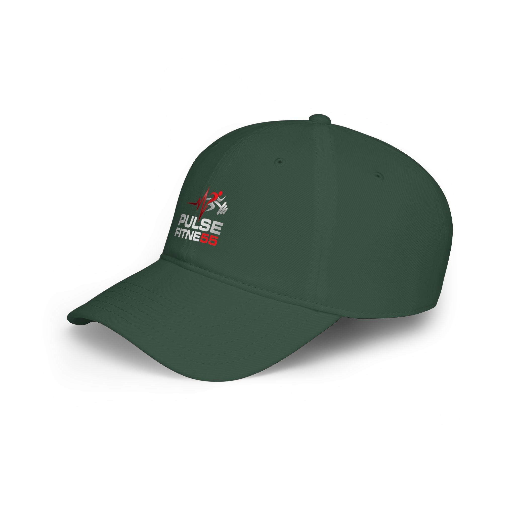 Pulse Fitness Low Profile Baseball Cap — Embroidered Gym Hat