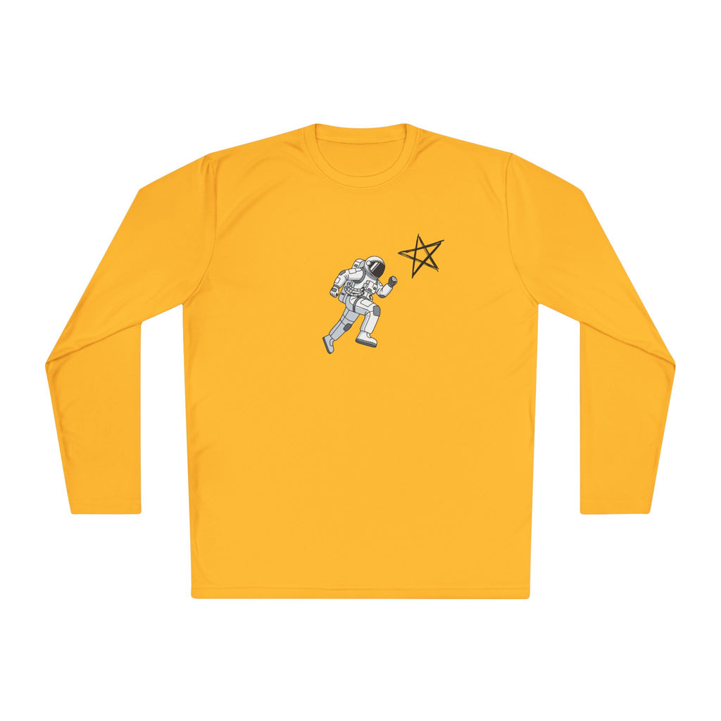Astronaut Star Long Sleeve Tee — 'GinaStar' Graphic Performance Tee