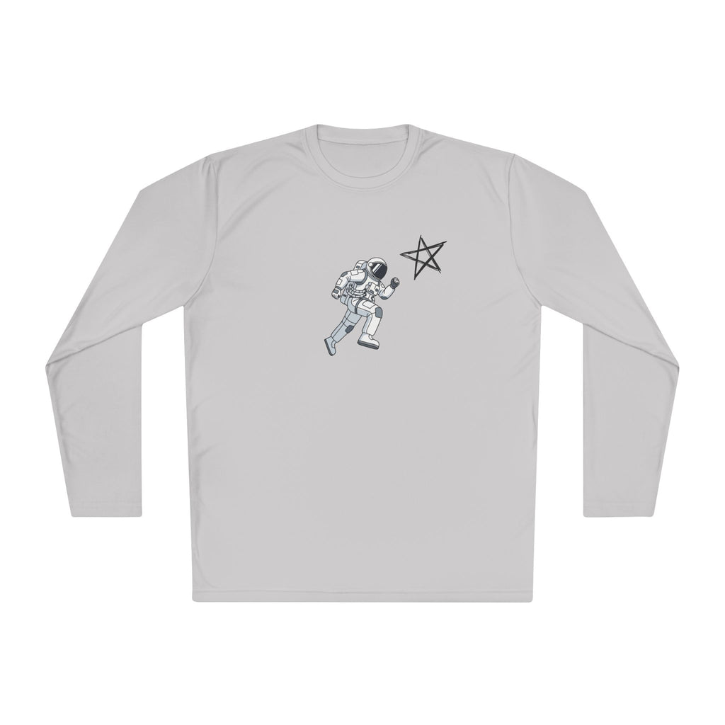 Astronaut Star Long Sleeve Tee — 'GinaStar' Graphic Performance Tee