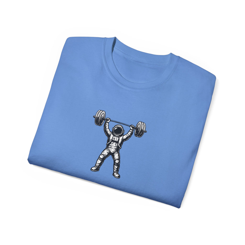 Fitness T‑Shirt — Pulse Fitness Weightlifting Astronaut Graphic Tee