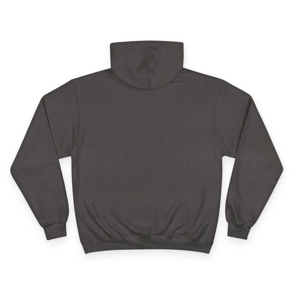 Womens Champion Hoodie — Minimal Fitness Hoodie with Heartbeat & Barbell Graphic
